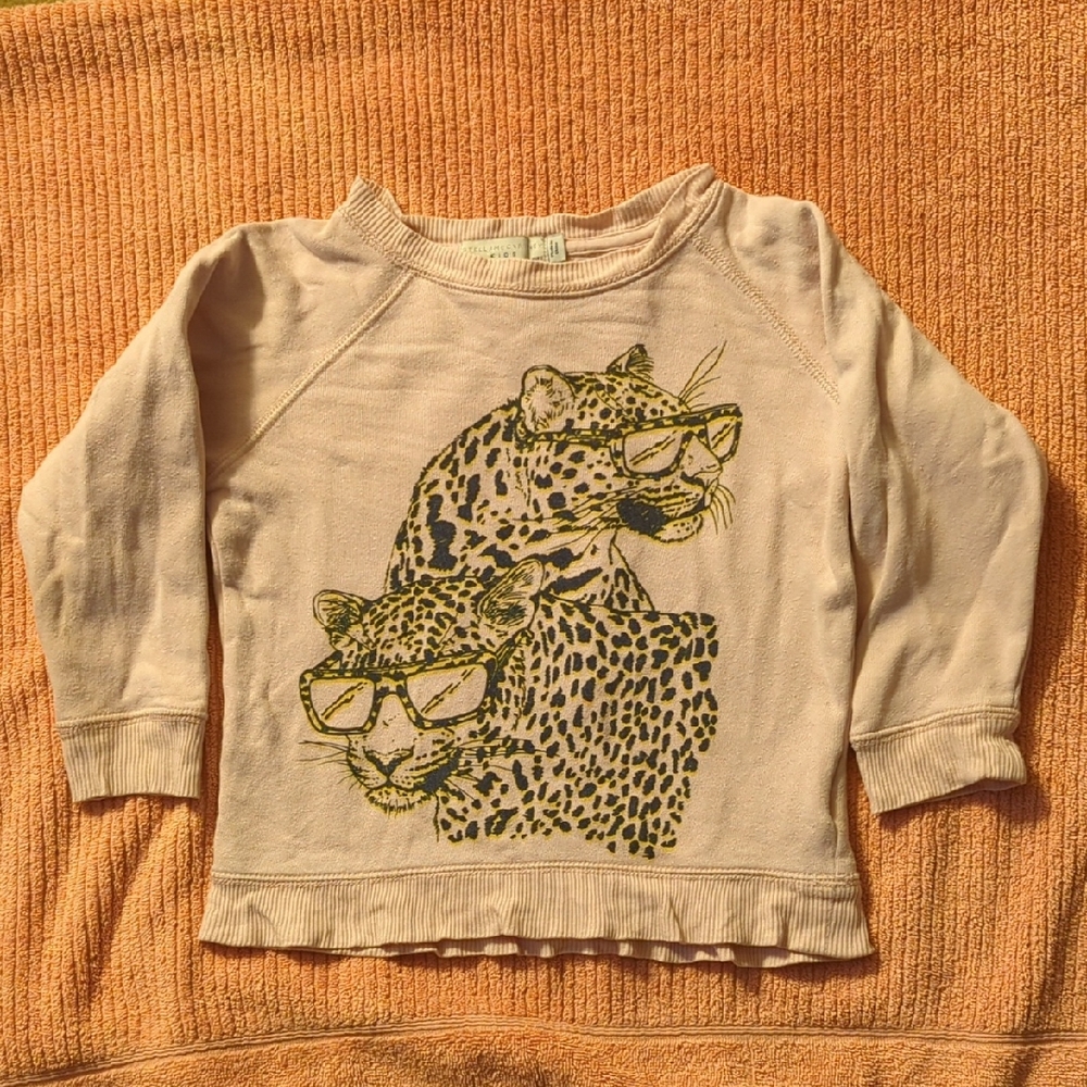 Stella McCartney Wildcats w/Sunglasses Pullover Sweatshirt, 4T